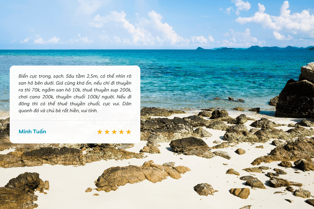 Ch&egrave;o thuyền chuối l&ecirc;nh đ&ecirc;nh giữa l&agrave;n nước xanh ngắt tại H&ograve;n Kh&ocirc; (Nguồn: Internet)